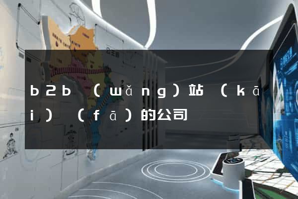 b2b網(wǎng)站開(kāi)發(fā)的公司