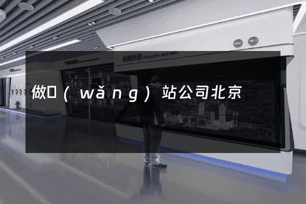 做網(wǎng)站公司北京