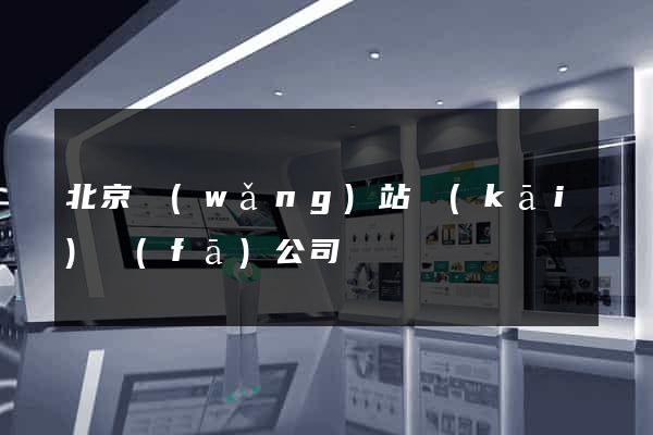 北京網(wǎng)站開(kāi)發(fā)公司
