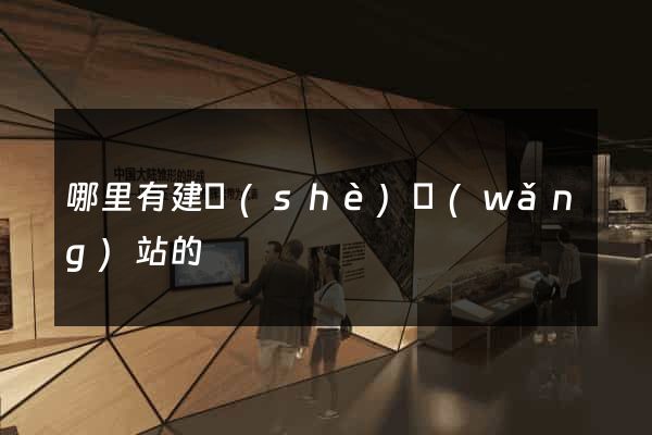 哪里有建設(shè)網(wǎng)站的