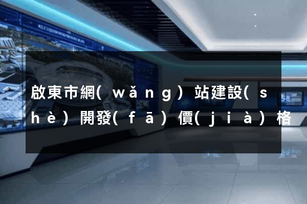 啟東市網(wǎng)站建設(shè)開發(fā)價(jià)格