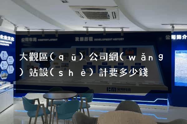 大觀區(qū)公司網(wǎng)站設(shè)計要多少錢