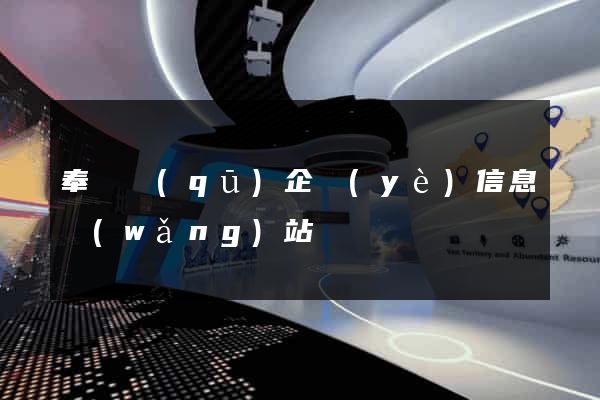 奉賢區(qū)企業(yè)信息網(wǎng)站