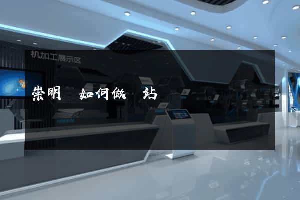 崇明縣如何做網站