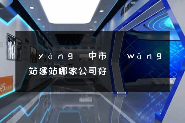 揚(yáng)中市網(wǎng)站建站哪家公司好