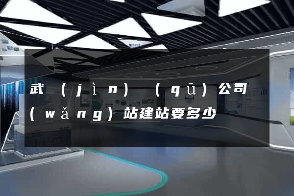 武進(jìn)區(qū)公司網(wǎng)站建站要多少錢