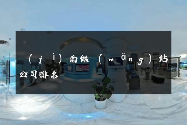 濟(jì)南做網(wǎng)站公司排名