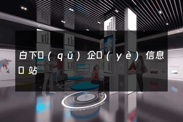 白下區(qū)企業(yè)信息網站