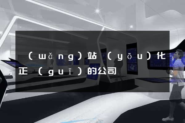 網(wǎng)站優(yōu)化正規(guī)的公司