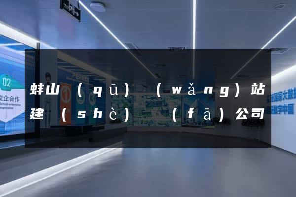 蚌山區(qū)網(wǎng)站建設(shè)開發(fā)公司