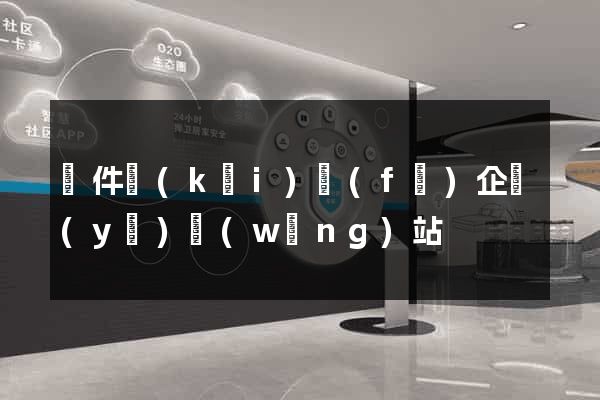 軟件開(kāi)發(fā)企業(yè)網(wǎng)站