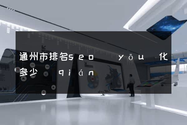 通州市排名seo優(yōu)化多少錢(qián)