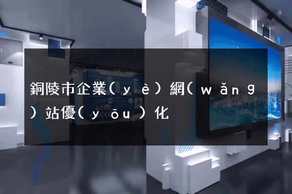 銅陵市企業(yè)網(wǎng)站優(yōu)化