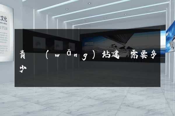 青島網(wǎng)站建設需要多少錢